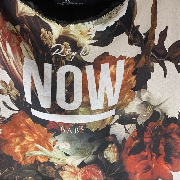 ZARA Top ‘Right Now Baby’ Size M - Picture 2 of 7